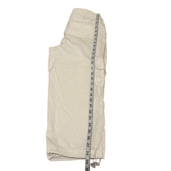 Style & Co White Cargo Capri Womens Pants Size 4P - Picture 9 of 11